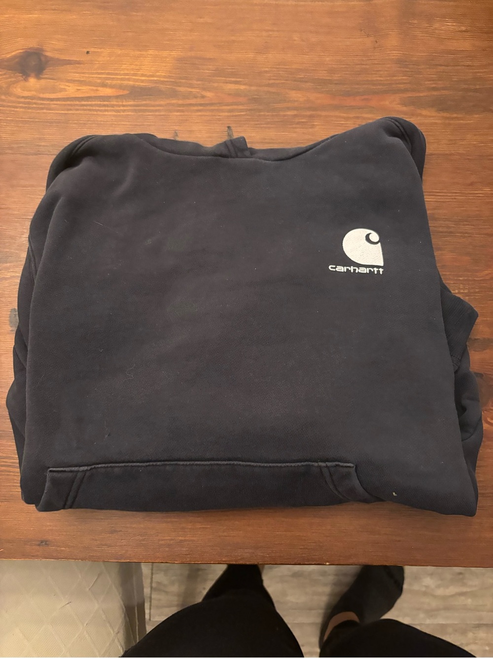 Carhartt Black Crewneck Sweatshirt with White Logo